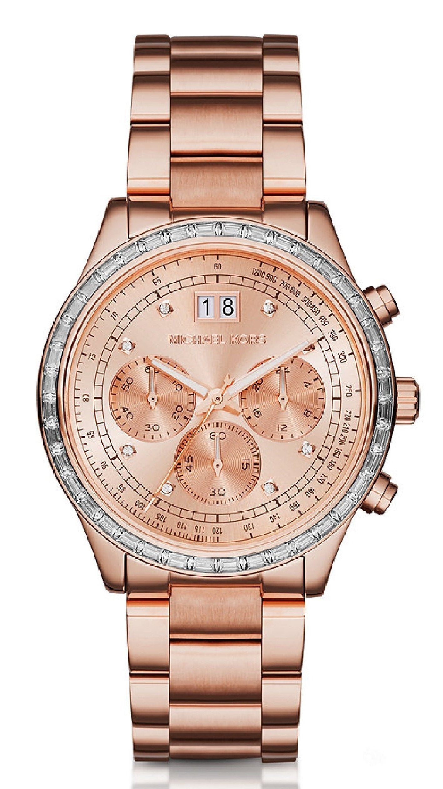  Shop Authentic Michael Kors Brinkley Rose Gold Dial Rose Gold Steel Strap Watch for Women - MK6204 - Luxxuri