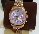  Shop Authentic Michael Kors Lexington Purple Dial Rose Gold Steel Strap Watch For Women - MK6207 - Luxxuri