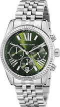  Shop Authentic Michael Kors Lexington Quartz Green Dial Silver Steel Strap Watch For Women - MK6222 - Luxxuri
