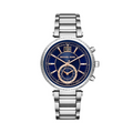  Shop Authentic Michael Kors Sawyer Navy Blue Dial Silver Steel Strap Watch for Women - MK6224 - Luxxuri