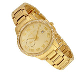  Shop Authentic Michael Kors Whitley Analog Diamonds Gold Dial Gold Steel Strap Watch For Women - MK6227 - Luxxuri