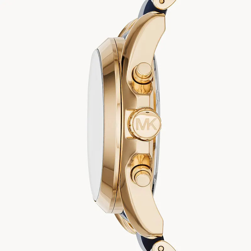  Shop Authentic Michael Kors Bradshaw Navy Blue Dial Two Tone Steel Strap Watch for Women - MK6268 - Luxxuri