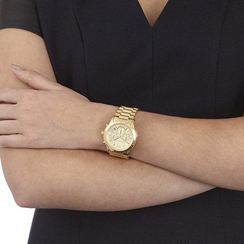  Shop Authentic Michael Kors Cooper Gold Dial Gold Steel Strap Watch for Women - MK6274 - Luxxuri