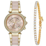  Shop Authentic Michael Kors Parker Gold Dial Two Tone Steel Strap Watch for Women - MK6326 - Luxxuri