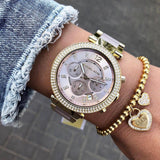  Shop Authentic Michael Kors Parker Gold Dial Two Tone Steel Strap Watch for Women - MK6326 - Luxxuri