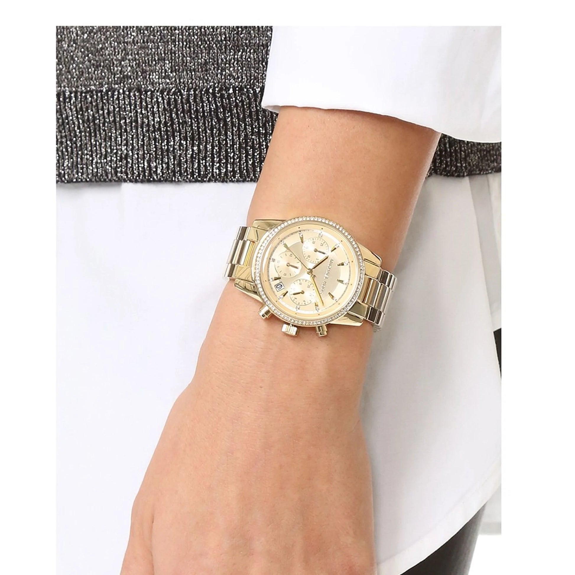  Shop Authentic Michael Kors Ritz Gold Dial Gold Steel Strap Watch for Women - MK6356 - Luxxuri