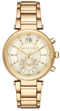  Shop Authentic Michael Kors Sawyer White Dial Gold Steel Strap Watch for Women - MK6362 - Luxxuri