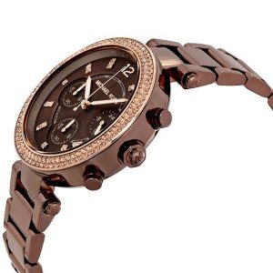  Shop Authentic Michael Kors Parker Analog Quartz Brown Dial Brown Steel Strap Watch For Women - MK6378 - Luxxuri