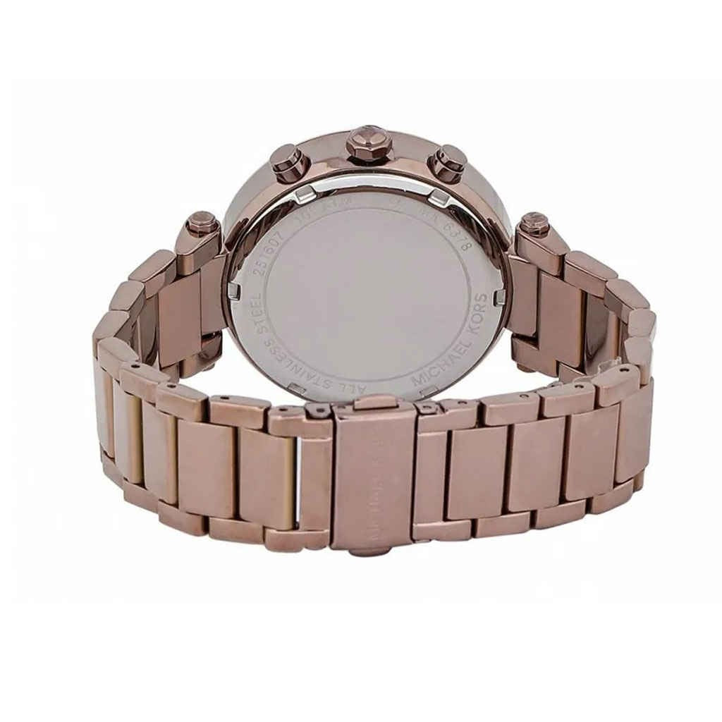  Shop Authentic Michael Kors Parker Analog Quartz Brown Dial Brown Steel Strap Watch For Women - MK6378 - Luxxuri