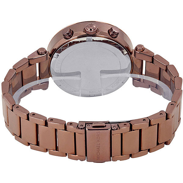  Shop Authentic Michael Kors Parker Analog Quartz Brown Dial Brown Steel Strap Watch For Women - MK6378 - Luxxuri