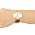  Shop Authentic Michael Kors Garner Quartz Gold Dial Gold Steel Strap Watch For Women - MK6408 - Luxxuri