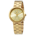  Shop Authentic Michael Kors Garner Quartz Gold Dial Gold Steel Strap Watch For Women - MK6408 - Luxxuri