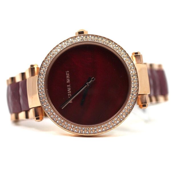  Shop Authentic Michael Kors Parker Maroon Dial Two Tone Steel Strap Watch for Women - MK6412 - Luxxuri