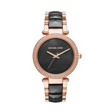 Shop Authentic Michael Kors Parker Mother of Pearl Black Dial Two Tone Steel Strap Watch for Women - MK6414 - Luxxuri