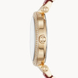  Shop Authentic Michael Kors Parker Mother of Pearl Red Dial Two Tone Steel Strap Watch for Women - MK6427 - Luxxuri