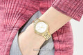  Shop Authentic Michael Kors Taryn Mother of Pearl Dial Gold Steel Strap Watch For Women - MK6567 - Luxxuri