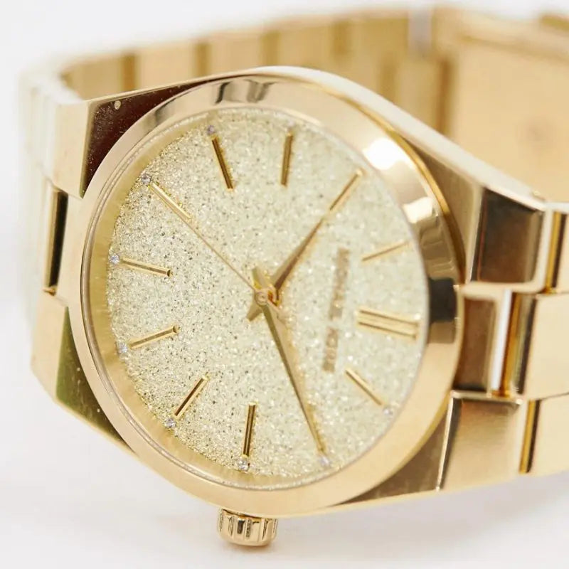  Shop Authentic Michael Kors Channing Quartz Gold Dial Gold Steel Strap Watch For Women - MK6623 - Luxxuri