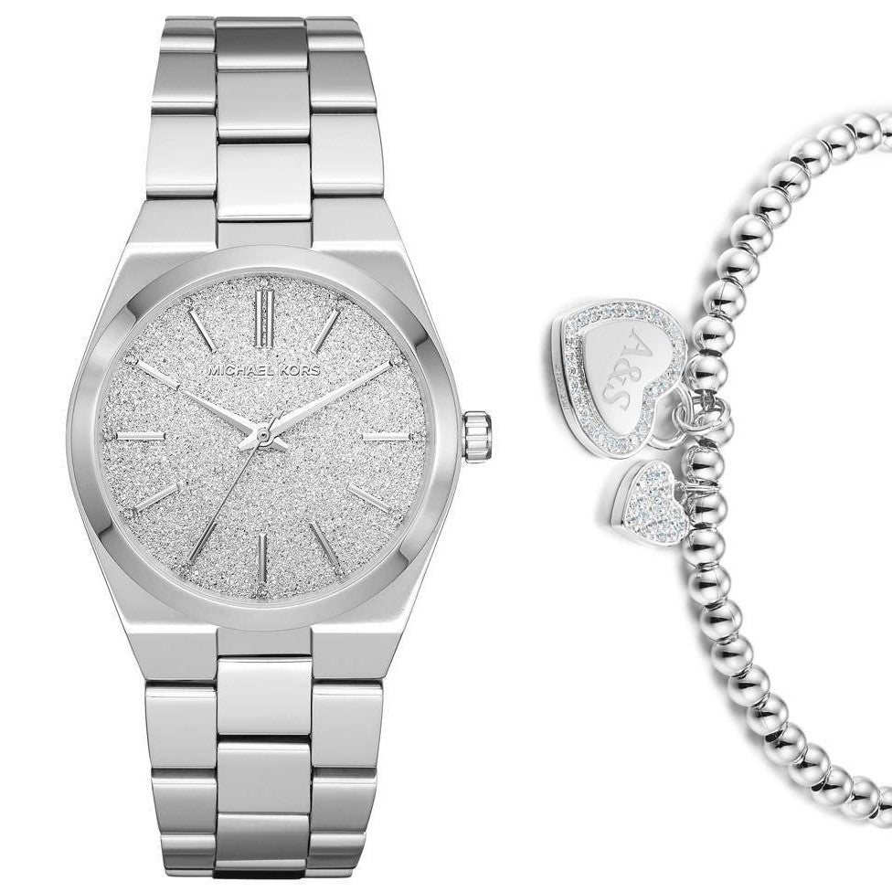  Shop Authentic Michael Kors Channing Three Hand Silver Dial Silver Steel Strap Watch For Women - MK6626 - Luxxuri