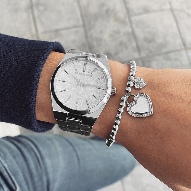  Shop Authentic Michael Kors Channing Three Hand Silver Dial Silver Steel Strap Watch For Women - MK6626 - Luxxuri