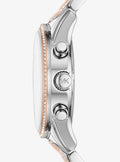  Shop Authentic Michael Kors Ritz Chronograph White Dial Two Tone Steel Strap Watch For Women - MK6651 - Luxxuri