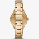  Shop Authentic Michael Kors Runway Quartz Black Dial Gold Steel Strap Watch For Women - MK6682 - Luxxuri