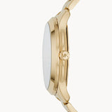  Shop Authentic Michael Kors Runway Quartz Black Dial Gold Steel Strap Watch For Women - MK6682 - Luxxuri