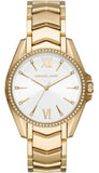  Shop Authentic Michael Kors Whitney Three-Hand White Dial Gold Steel Strap Watch For Women - MK6693 - Luxxuri
