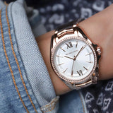  Shop Authentic Michael Kors Whitney Quartz White Dial Rose Gold Steel Strap Watch For Women - MK6694 - Luxxuri