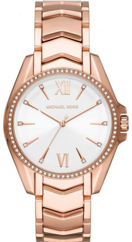  Shop Authentic Michael Kors Whitney Quartz White Dial Rose Gold Steel Strap Watch For Women - MK6694 - Luxxuri