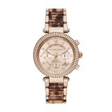 Shop Authentic Michael Kors Parker Chronograph Rose Gold Dial Two Tone Steel Strap Watch For Women - MK6832 - Luxxuri