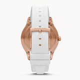  Shop Authentic Michael Kors Runway Quartz White Dial White Rubber Strap Watch For Women - MK6853 - Luxxuri