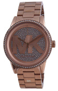  Shop Authentic Michael Kors Ritz Analog Crystals Silver Dial Rose Gold Steel Strap Watch for Women - MK6863 - Luxxuri