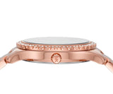  Shop Authentic Michael Kors Layton Three Hand Red Dial Rose Gold Steel Strap Watch For Women - MK6893 - Luxxuri