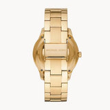  Shop Authentic Michael Kors Slim Runway Gold Dial Gold Steel Strap Watch For Women - MK3456 - Luxxuri