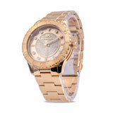  Shop Authentic Michael Kors Runway Three-Hand Gold Dial Gold Steel Strap Watch For Women - MK6911 - Luxxuri