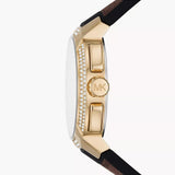  Shop Authentic Michael Kors Sidney Multifunction White Dial Brown Leather Strap Watch For Women - MK6948 - Luxxuri