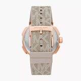  Shop Authentic Michael Kors Sidney Chronograph White Dial Beige Leather Strap Watch For Women - MK6949 - Luxxuri