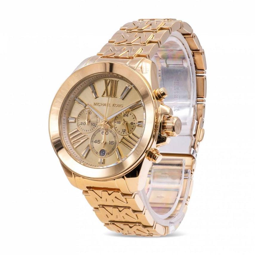  Shop Authentic Michael Kors Wren Chronograph Gold Dial Gold Steel Strap Watch for Women - MK6952 - Luxxuri