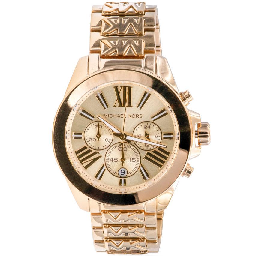  Shop Authentic Michael Kors Wren Chronograph Gold Dial Gold Steel Strap Watch for Women - MK6952 - Luxxuri
