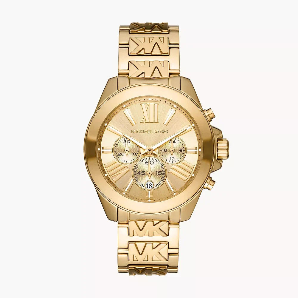  Shop Authentic Michael Kors Wren Chronograph Gold Dial Gold Steel Strap Watch for Women - MK6952 - Luxxuri