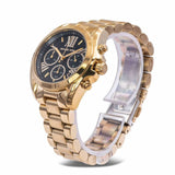  Shop Authentic Michael Kors Bradshaw Chronograph Black Dial Gold Steel Strap Watch For Women - MK6959 - Luxxuri