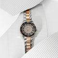 Michael Kors Runway Quartz Black Dial Two Tone Steel Strap Watch For Women - MK6960
