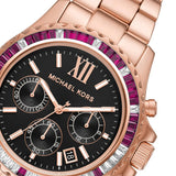  Shop Authentic Michael Kors Everest Chronograph Black Dial Rose Gold Steel Strap Watch for Women - MK6972 - Luxxuri