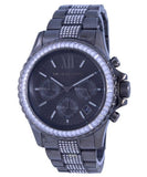  Shop Authentic Michael Kors Everest Chronograph Black Dial Grey Steel Strap Watch For Women - MK6974 - Luxxuri