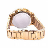  Shop Authentic Michael Kors Layton Chronograph Gold Dial Gold Steel Strap Watch For Women - MK6977 - Luxxuri