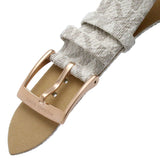  Shop Authentic Michael Kors Runway Quartz Rose Gold Dial White Leather Strap Watch For Women - MK6980 - Luxxuri