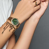  Shop Authentic Michael Kors Camille Multifunction Green Dial Gold Steel Strap Watch For Women - MK6981 - Luxxuri