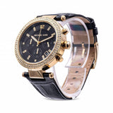  Shop Authentic Michael Kors Parker Chronograph Black Dial Black Leather Strap Watch For Women - MK6984 - Luxxuri