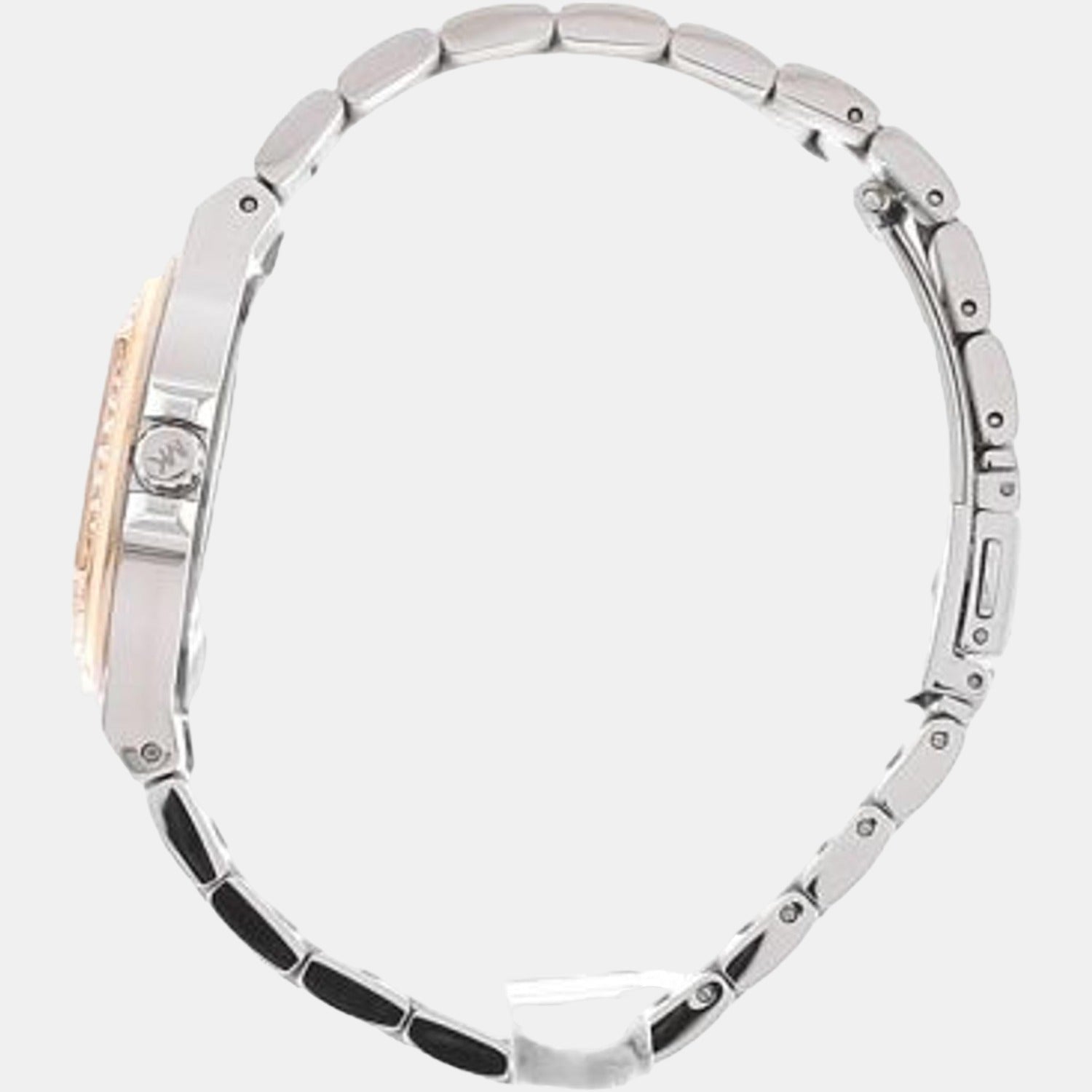  Shop Authentic Michael Kors Lennox Three Hand Quartz Silver Dial Two Tone Steel Strap Watch For Women - MK6989 - Luxxuri