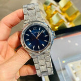  Shop Authentic Michael Kors Lennox Three Hand Blue Dial Silver Steel Strap Watch For Women - MK6990 - Luxxuri